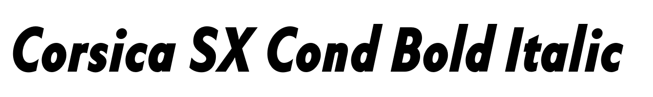 Corsica SX Cond Bold Italic